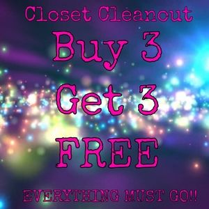BOGO SALE! ALL ITEMS IN CLOSET!